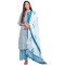 Blue And White Combination Jaipuri Suit